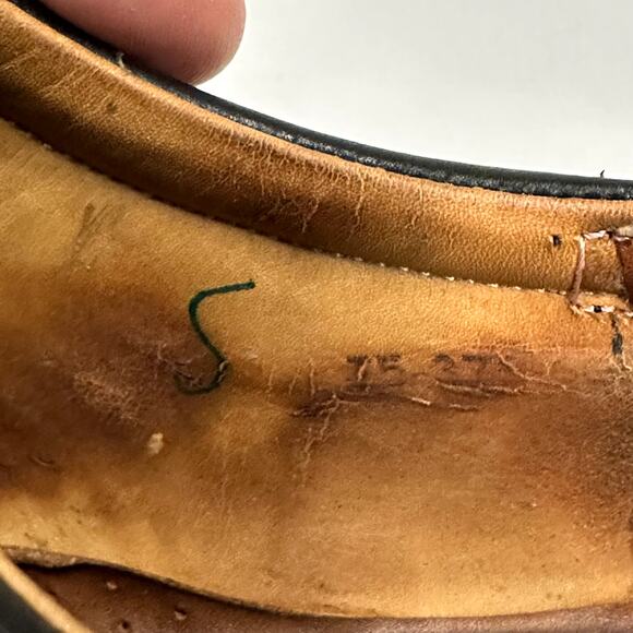 EUC J.M. Weston 607 Richelieu Oxford Wingtip Black Made in France UK 7.5 US 8.5 main image 14